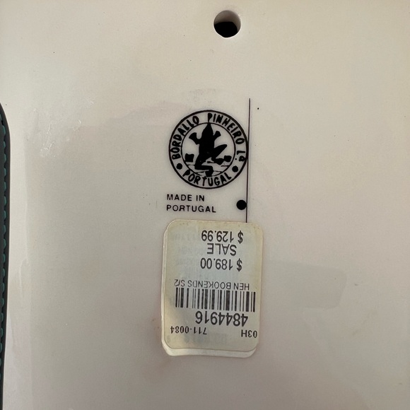 Bordallo Pinheiro Chicken Bookends VTG Pair - Picture 6 of 6